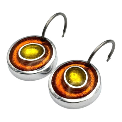 Zest Organic Circles Shiny Creole Earrings