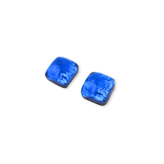 Atlantic Antique Square Shiny Small Stud Earrings