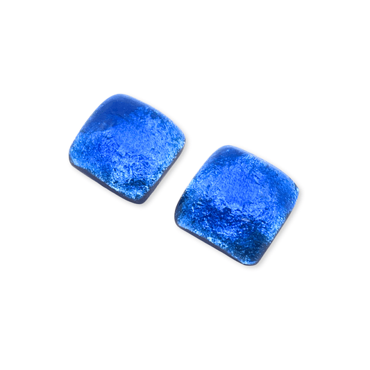 Atlantic Antique Square Shiny Large Stud Earrings