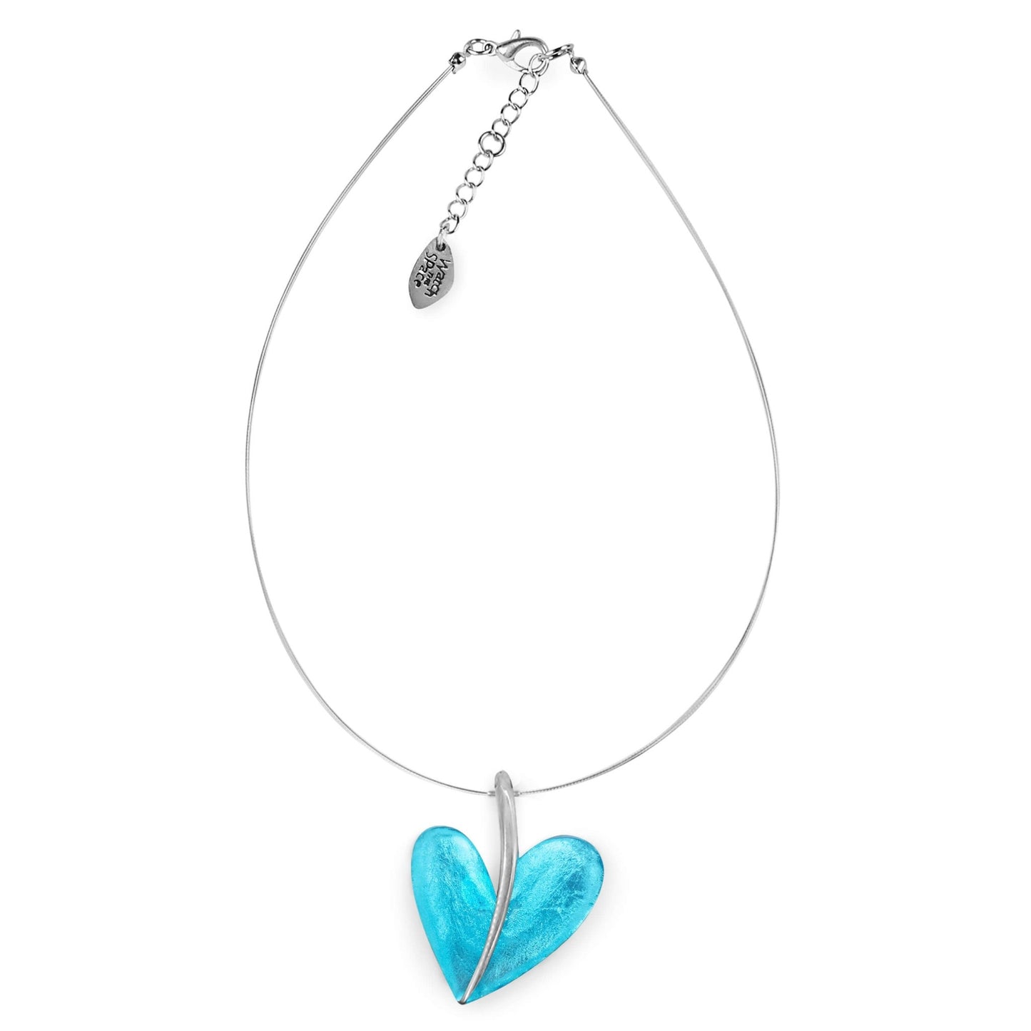 Neptune Lollipop Heart Shiny Double Sided Pendant | The Jewellery Stop