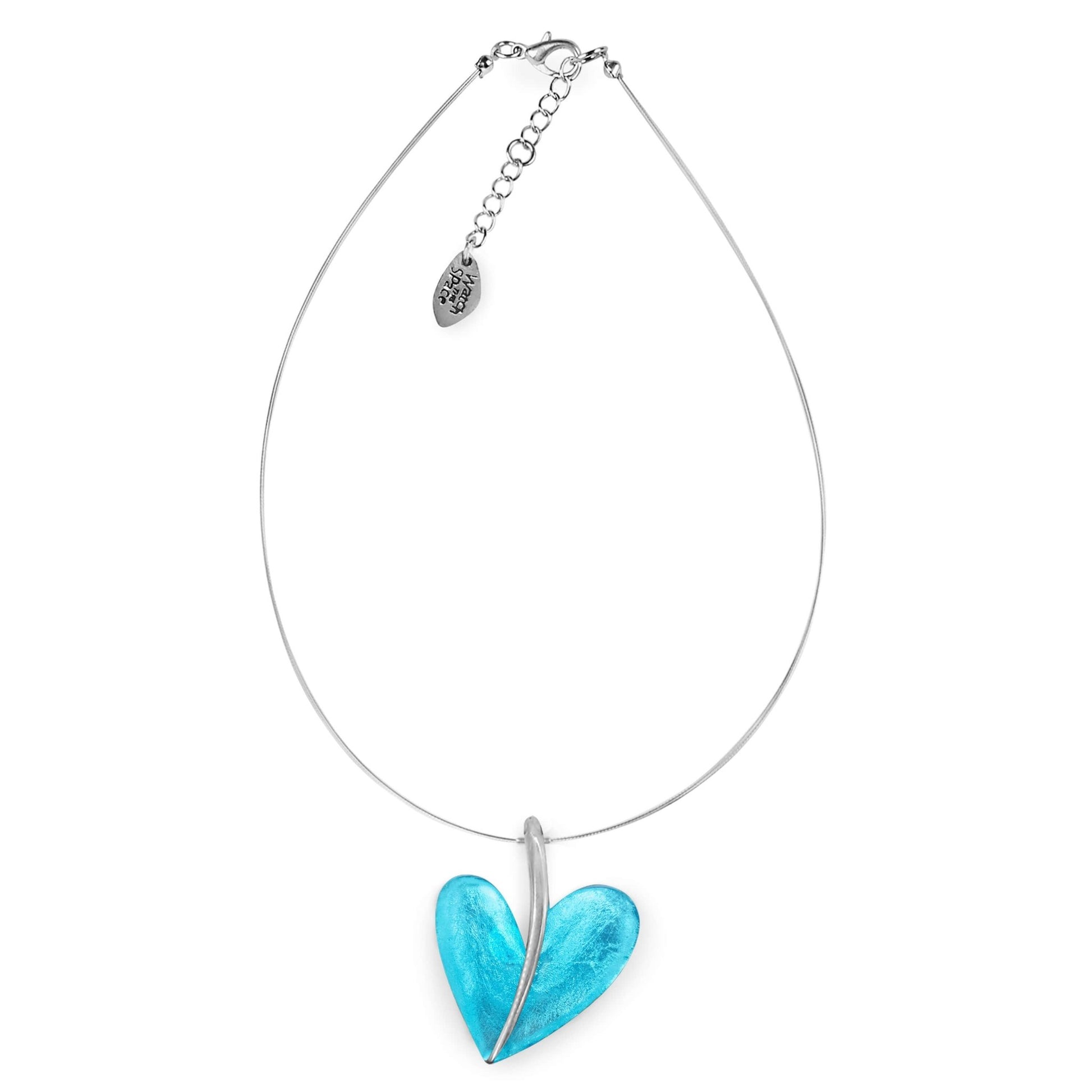 Neptune Lollipop Heart Shiny Double Sided Pendant | The Jewellery Stop