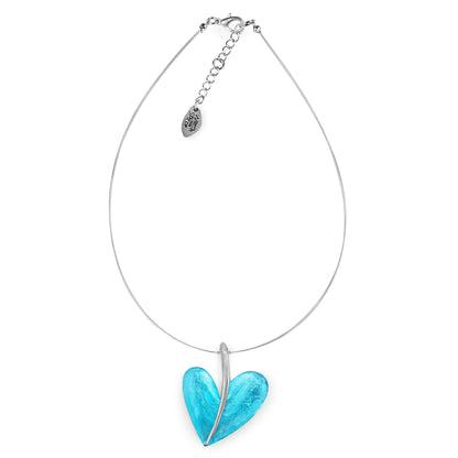 Neptune Lollipop Heart Shiny Double Sided Pendant | The Jewellery Stop