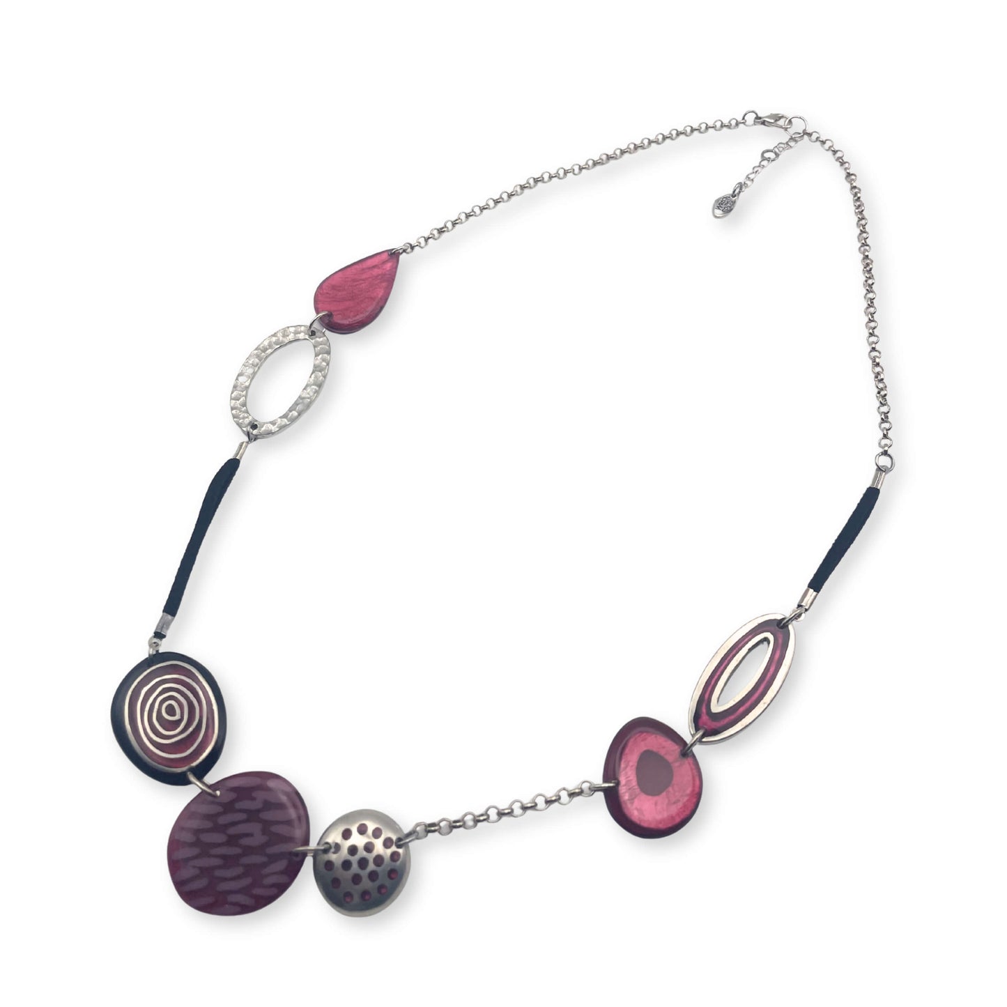 Berry Natural Eclectic Shiny Long Necklace