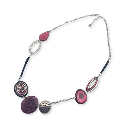 Berry Natural Eclectic Shiny Long Necklace