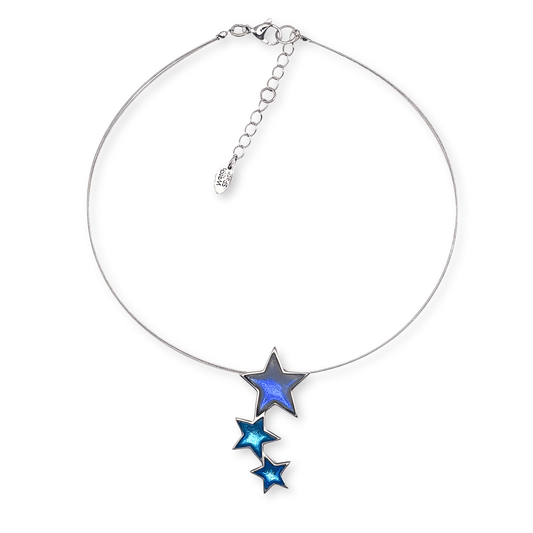 Atlantic Pewter Star Shiny Pendant