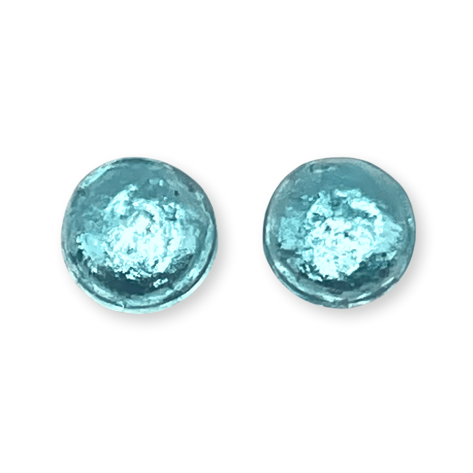 Caribbean Cabouchon Shiny Large Stud Earrings | The Jewellery Stop