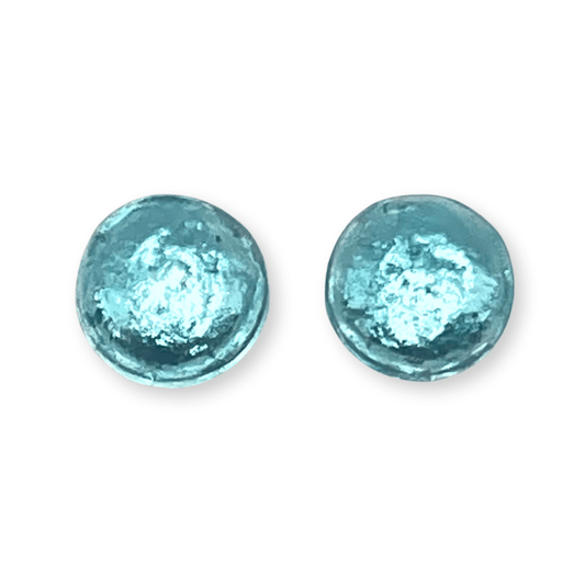 Caribbean Cabouchon Shiny Large Stud Earrings | The Jewellery Stop