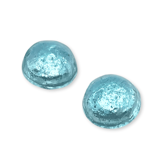 Caribbean Cabouchon Shiny Large Stud Earrings | The Jewellery Stop