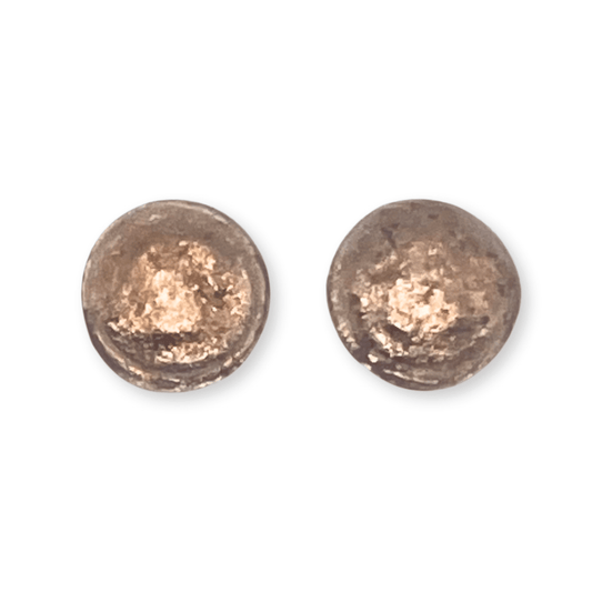 Nougat Cabouchon Shiny Large Stud Earrings | The Jewellery Stop