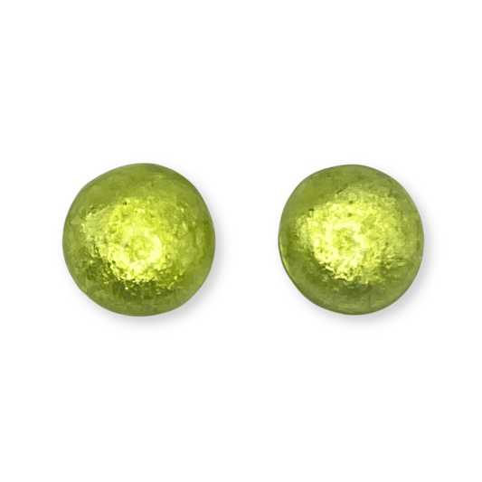 Sherbet Cabouchon Shiny Large Stud Earrings | The Jewellery Stop