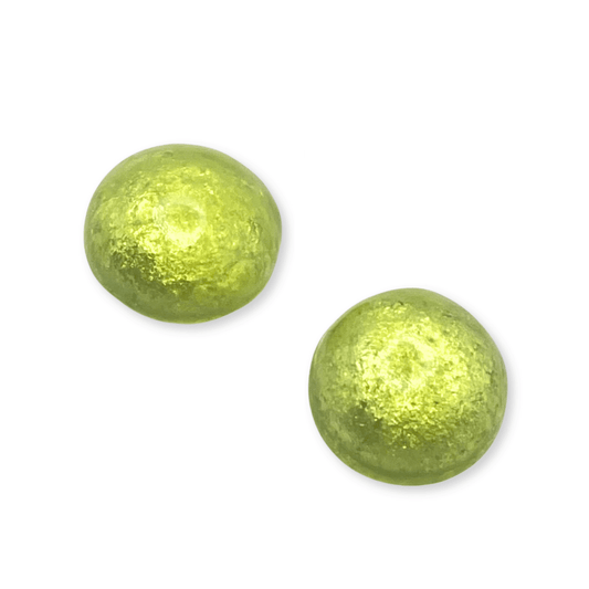 Sherbet Cabouchon Shiny Large Stud Earrings | The Jewellery Stop