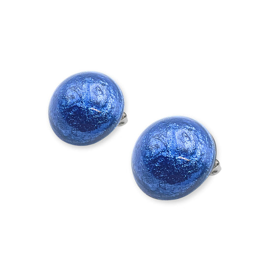 Atlantic Cabouchon Shiny Clip Earrings