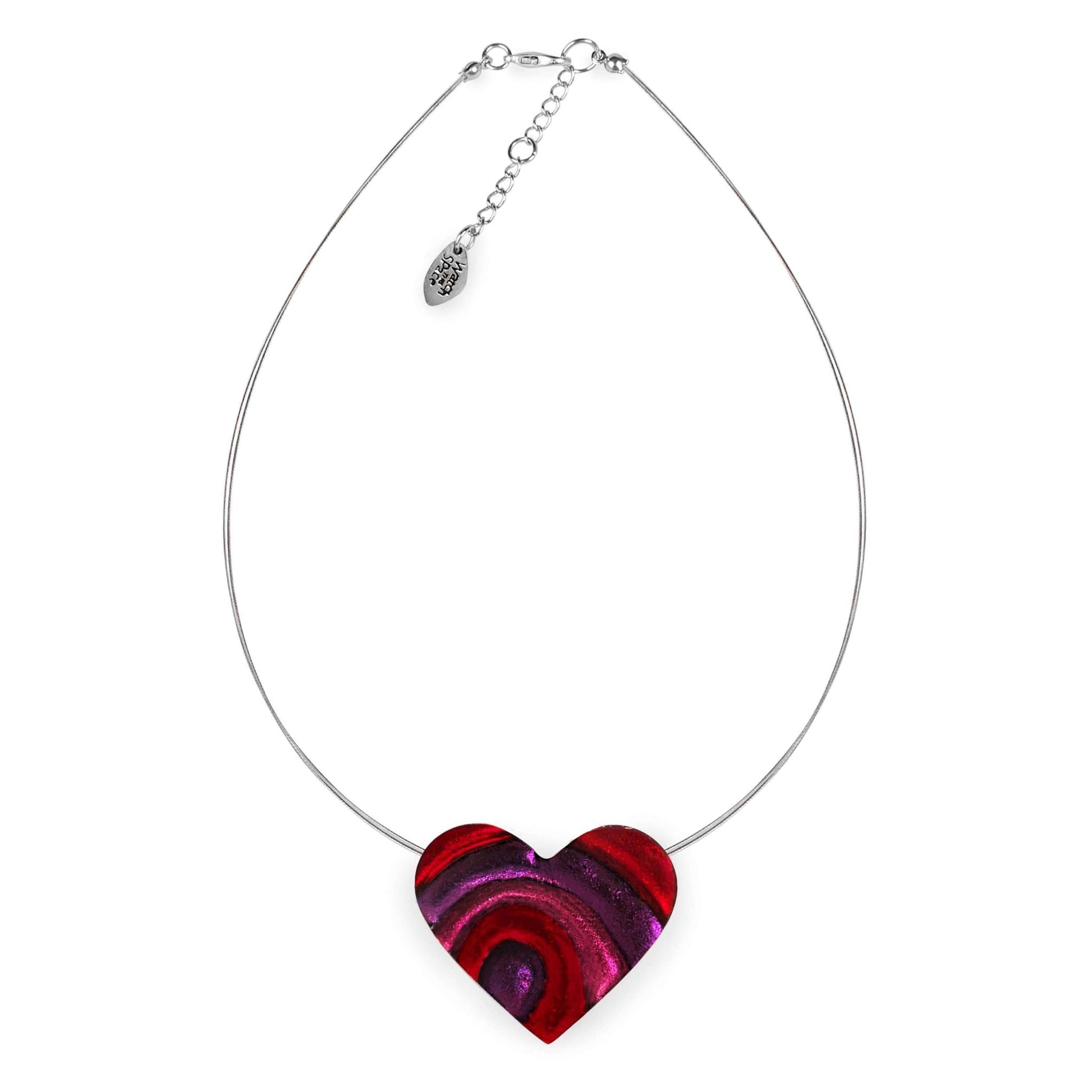 Rio Heart Swirl Shiny Pendant | The Jewellery Stop