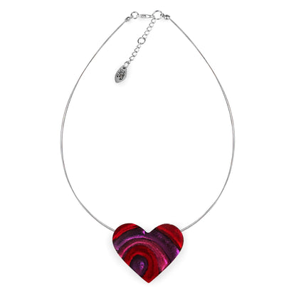 Rio Heart Swirl Shiny Pendant | The Jewellery Stop