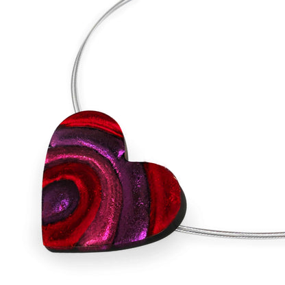 Rio Heart Swirl Shiny Pendant | The Jewellery Stop