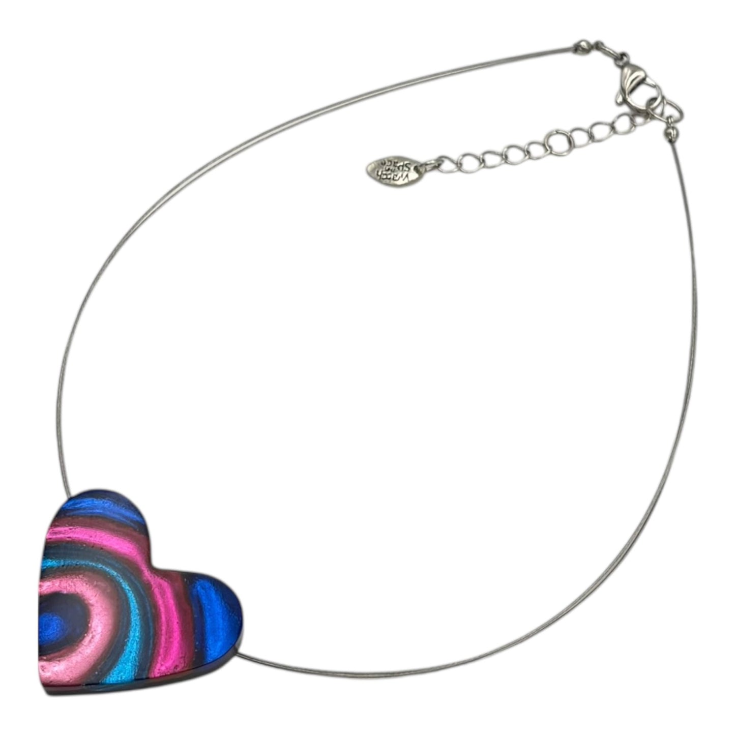 Paradise Heart Swirl Shiny Pendant | The Jewellery Stop