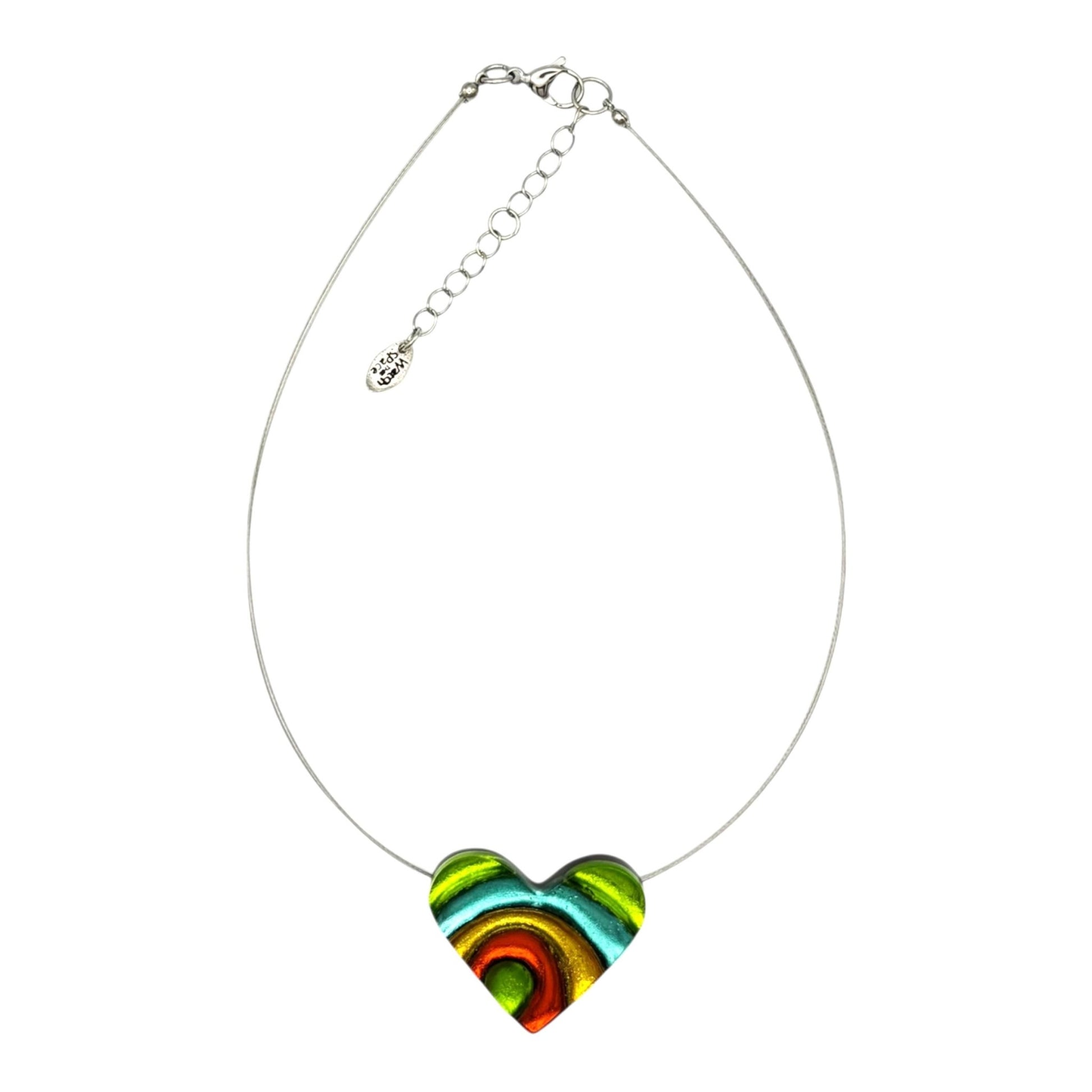 Zest Heart Swirl Shiny Pendant | The Jewellery Stop