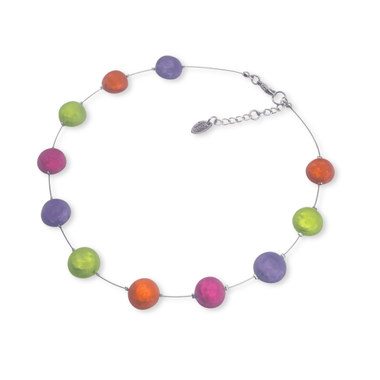 Sherbet Cabouchon Matte Necklace