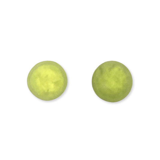 Sherbet Cabouchon Matte Medium Stud Earrings