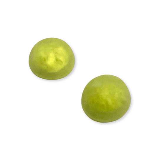 Sherbet Cabouchon Matte Medium Stud Earrings