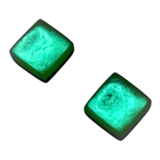 Crystal Square Buttons Matte Stud Earrings | The Jewellery Stop