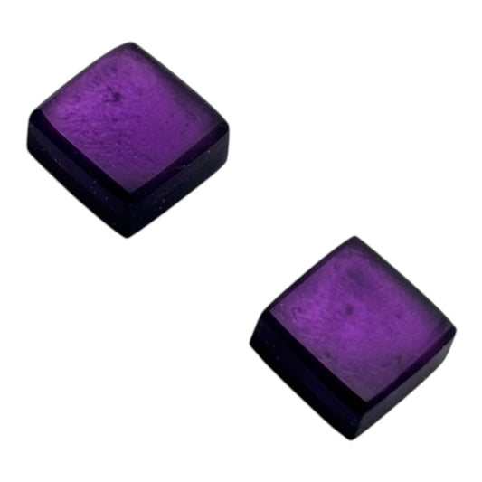 Rainbow Square Buttons Matte Stud Earrings | The Jewellery Stop