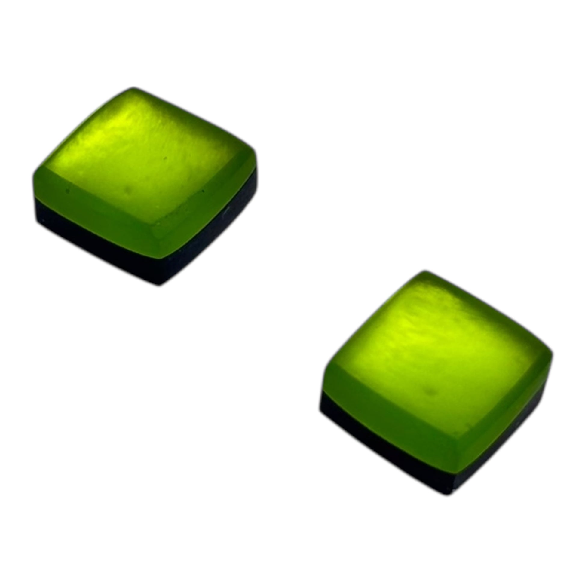 Zest Square Buttons Matte Stud Earrings | The Jewellery Stop
