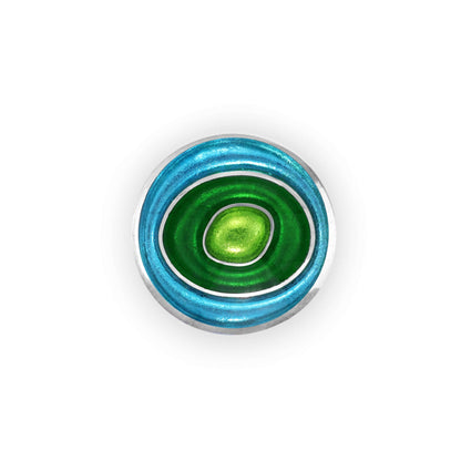 Neptune Organic Circles Shiny Brooch | The Jewellery Stop