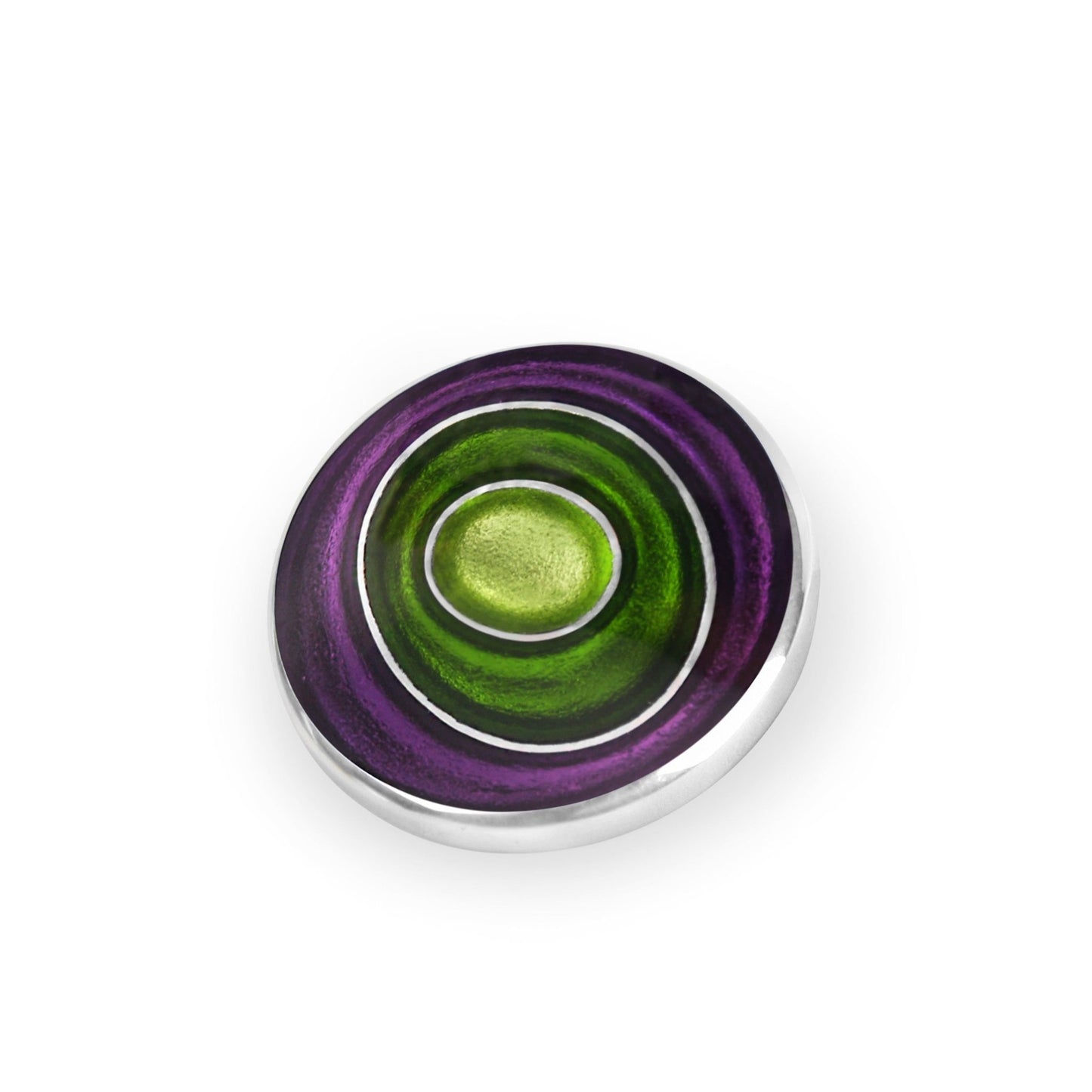 Nessie Organic Circles Shiny Brooch | The Jewellery Stop