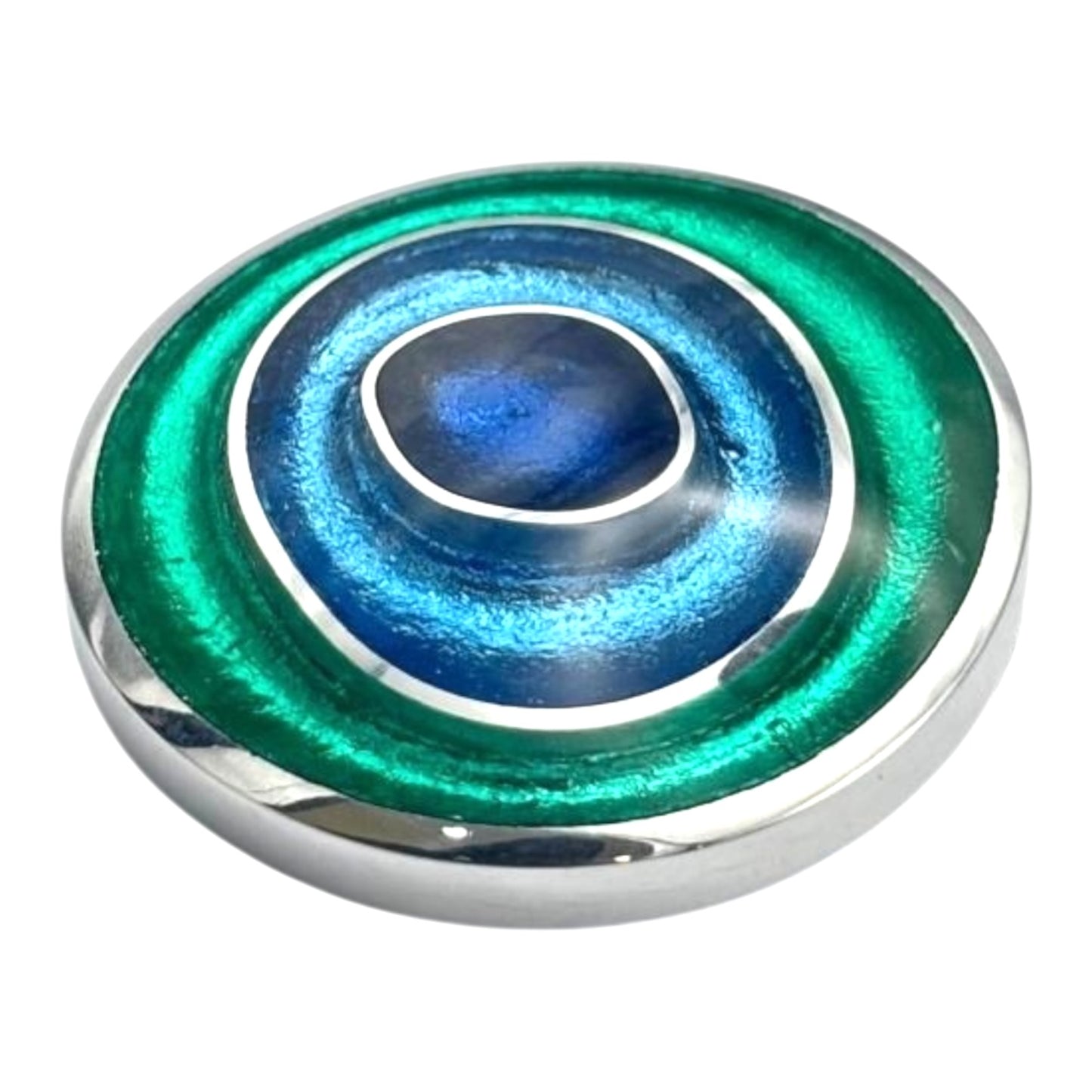 Crystal Organic Circles Shiny Brooch | The Jewellery Stop