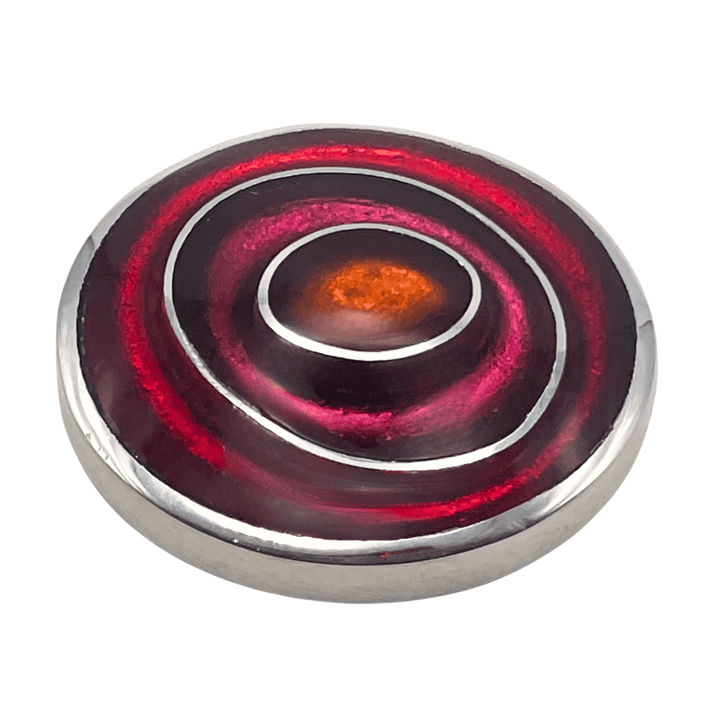 Maple Organic Circles Shiny Brooch | The Jewellery Stop