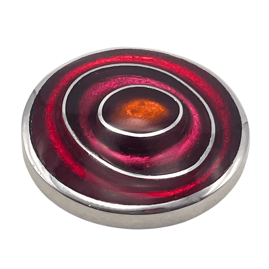 Maple Organic Circles Shiny Brooch | The Jewellery Stop
