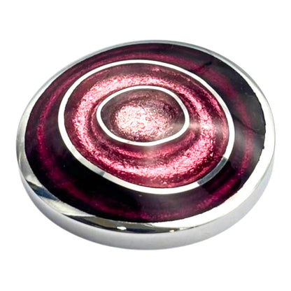 Peony Organic Circles Shiny Brooch | The Jewellery Stop