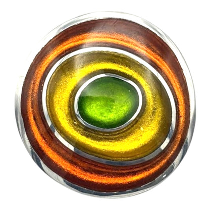 Zest Organic Circles Shiny Brooch | The Jewellery Stop