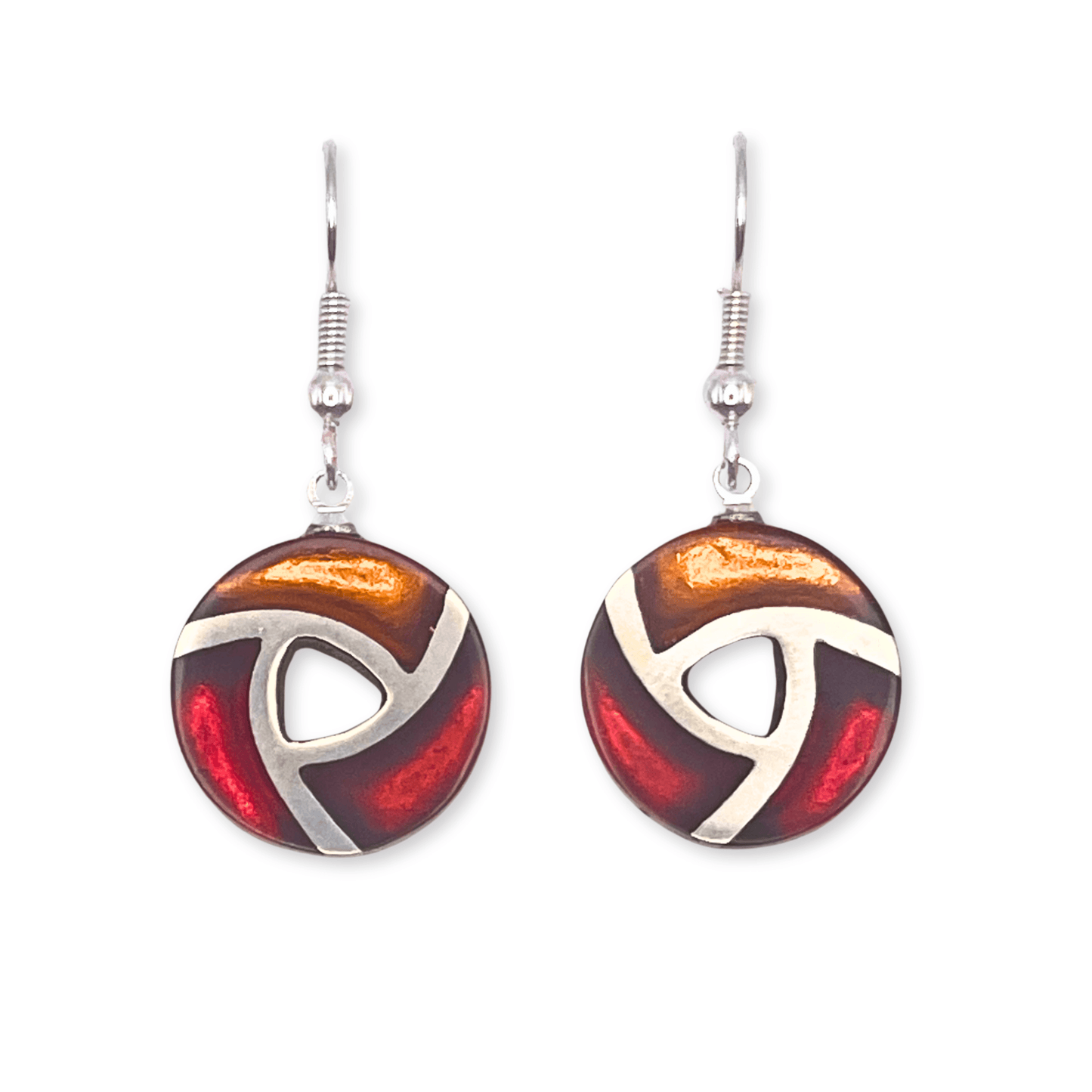 Papaya Trisceli Shiny Fish Hook Earrings