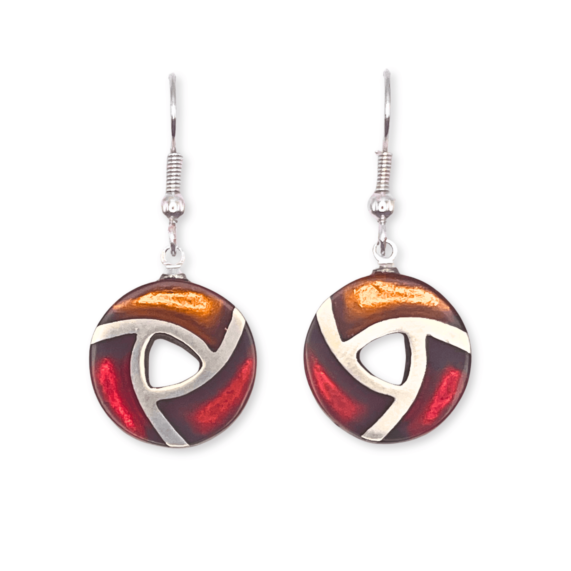 Papaya Trisceli Shiny Fish Hook Earrings