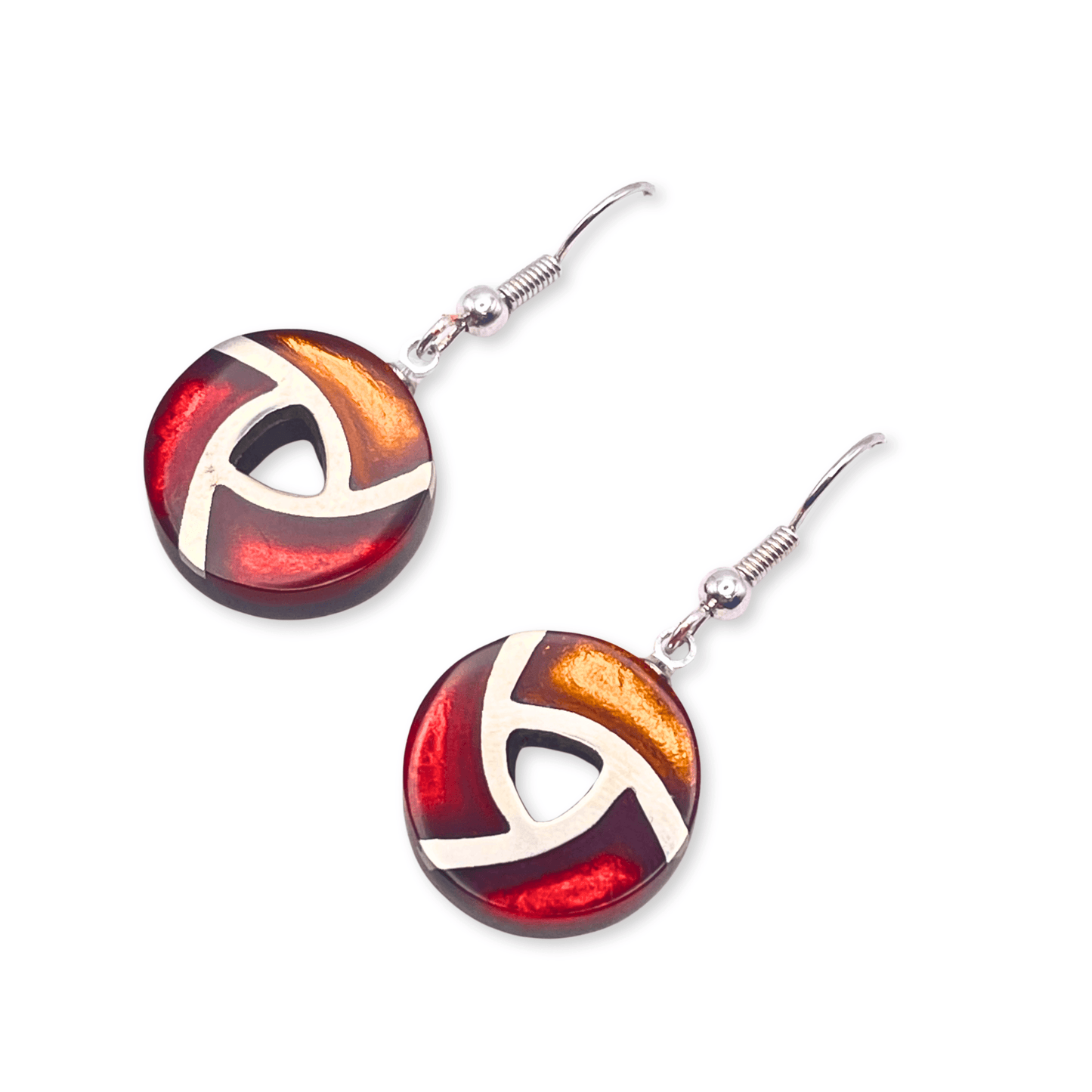 Papaya Trisceli Shiny Fish Hook Earrings