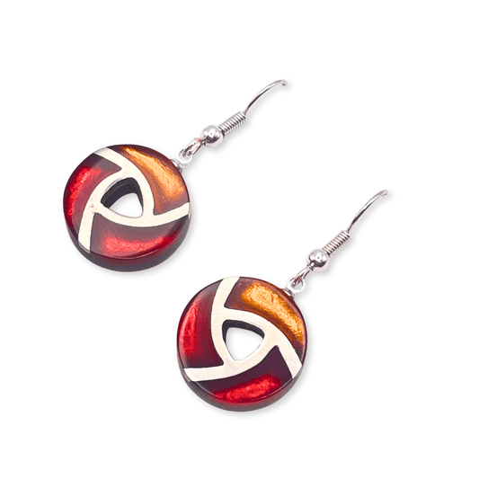 Papaya Trisceli Shiny Fish Hook Earrings