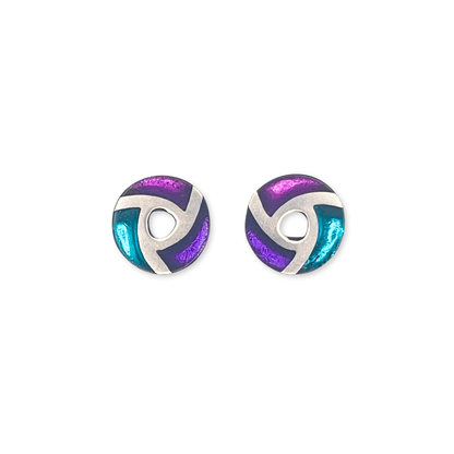 Peacock Trisceli Shiny Stud Earrings