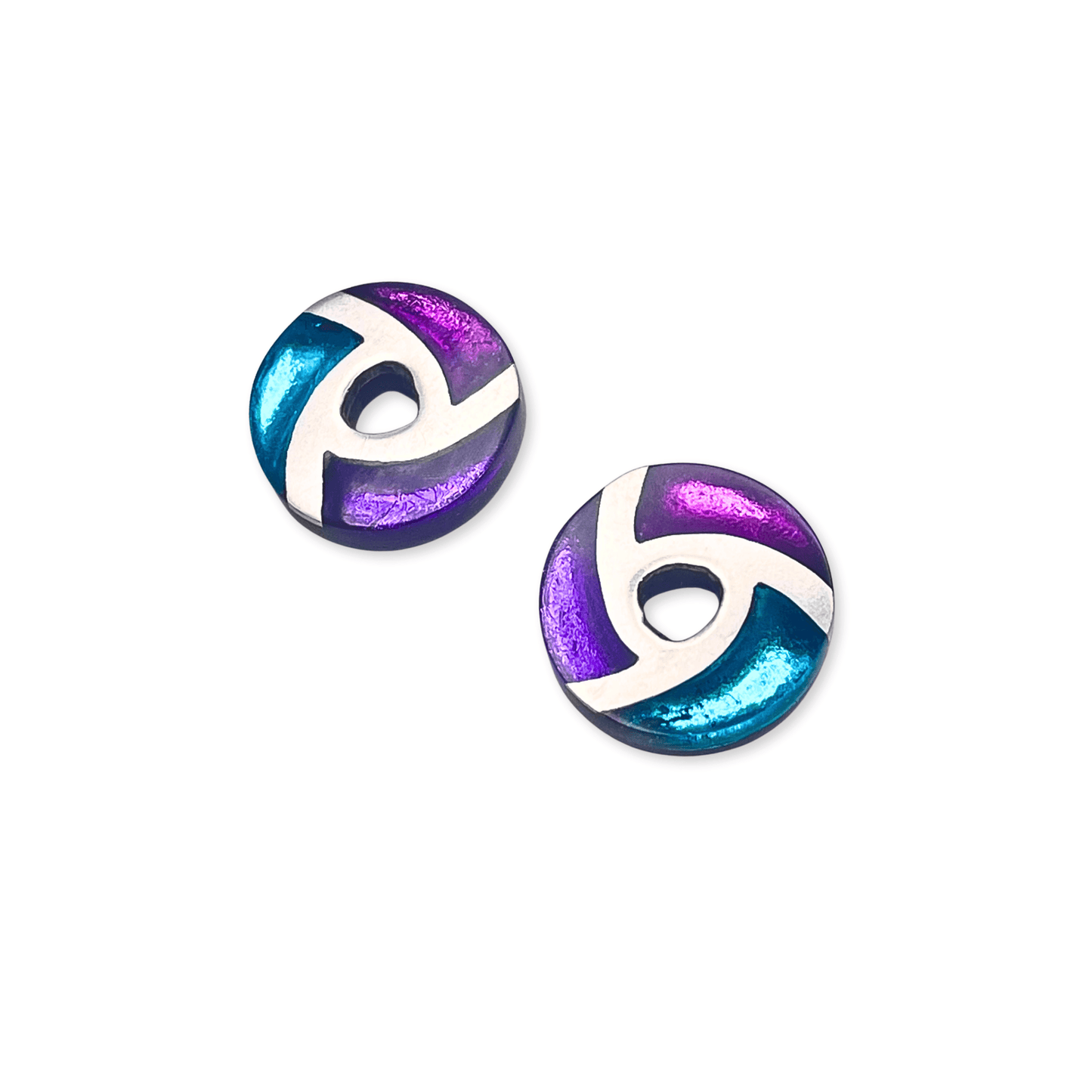 Peacock Trisceli Shiny Stud Earrings