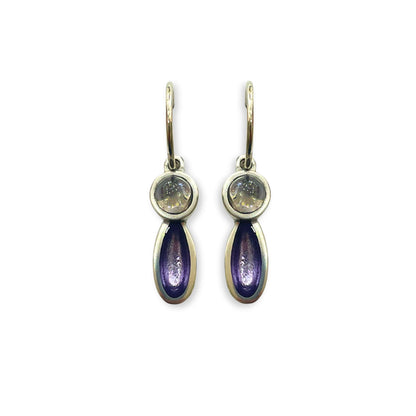 Pastels Daisy Shiny Creole Earrings