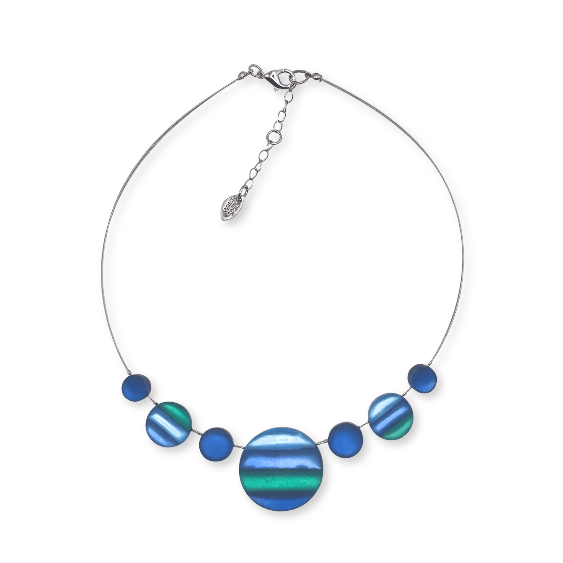 Pacific Geometric Circles Matte Necklace