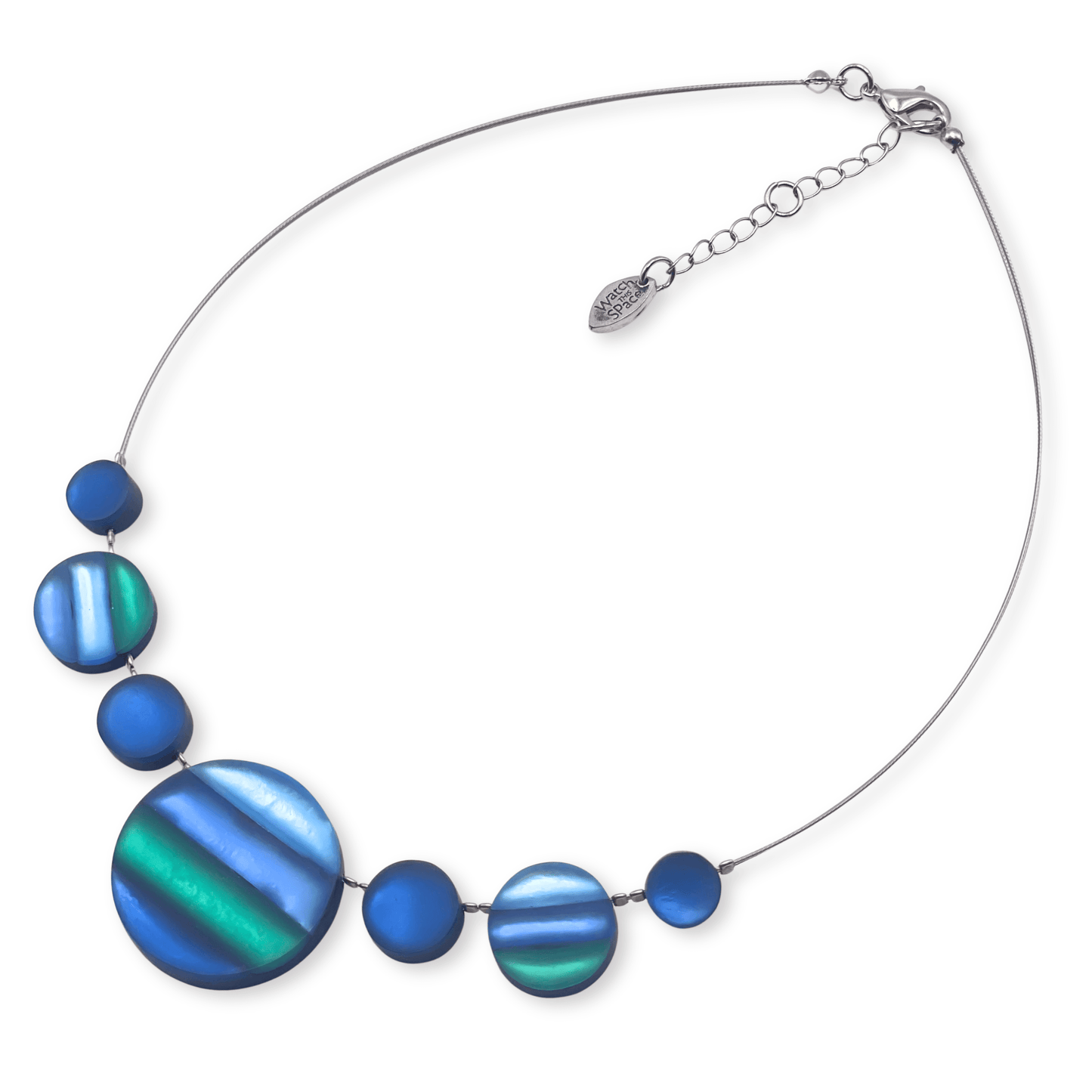 Pacific Geometric Circles Matte Necklace