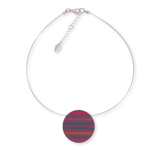 Maple Geometric Circles Matte Pendant