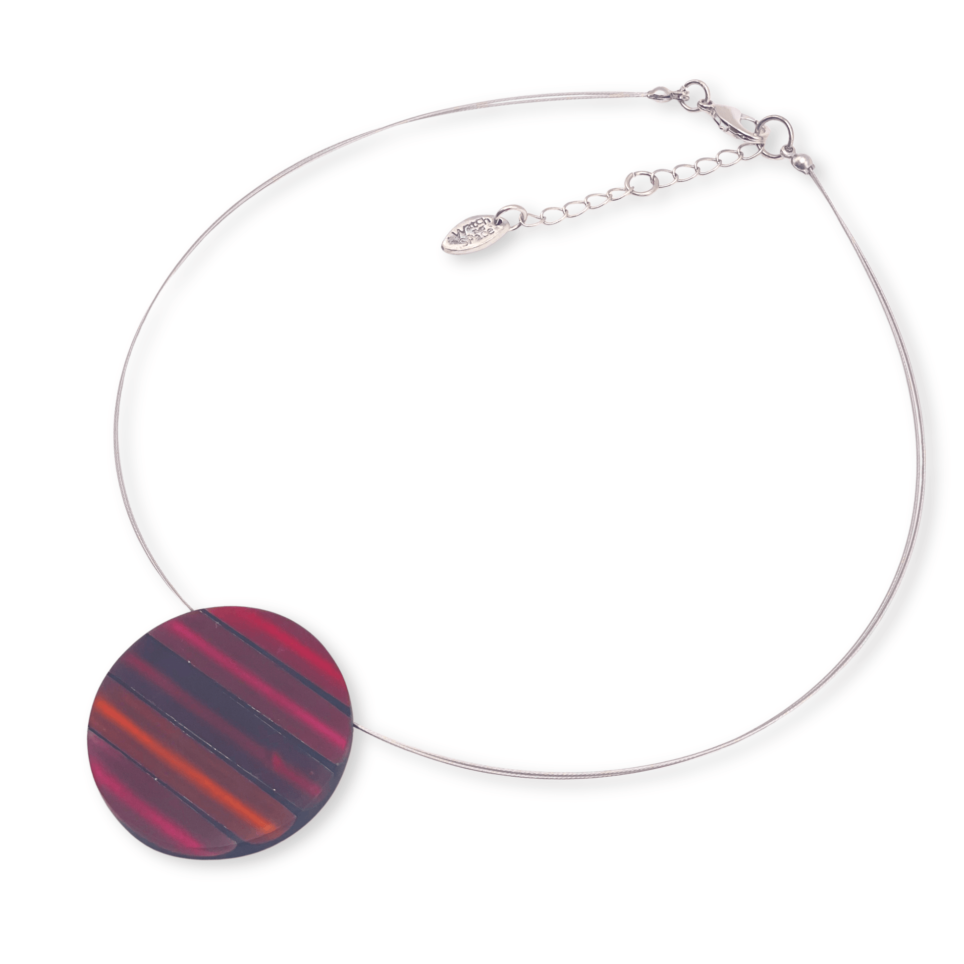 Maple Geometric Circles Matte Pendant