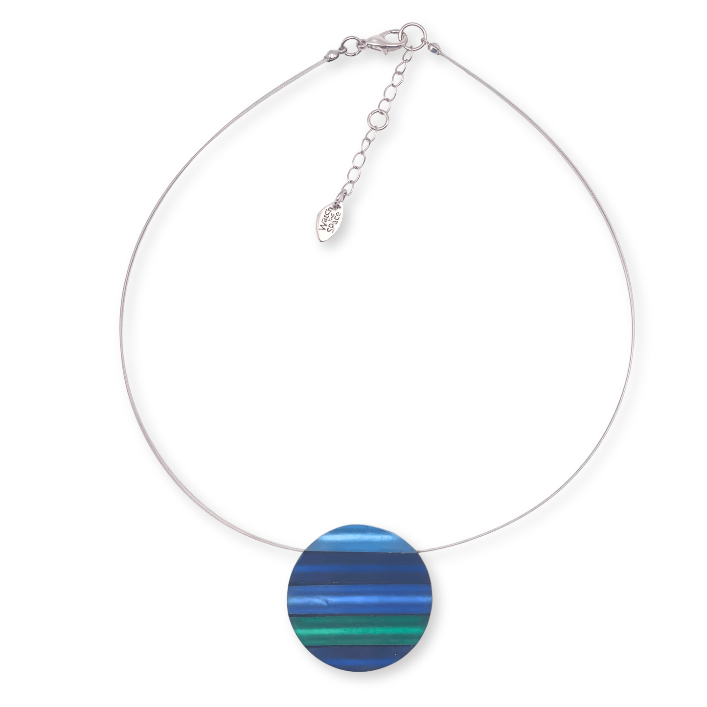 Pacific Geometric Circles Matte Pendant