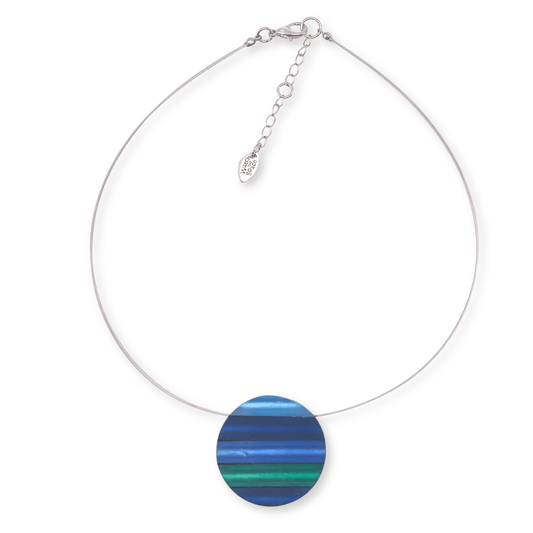 Pacific Geometric Circles Matte Pendant