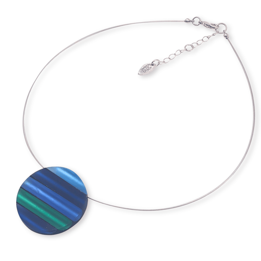 Pacific Geometric Circles Matte Pendant