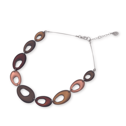 Nougat Hollow Nuggets Matte Necklace | The Jewellery Stop