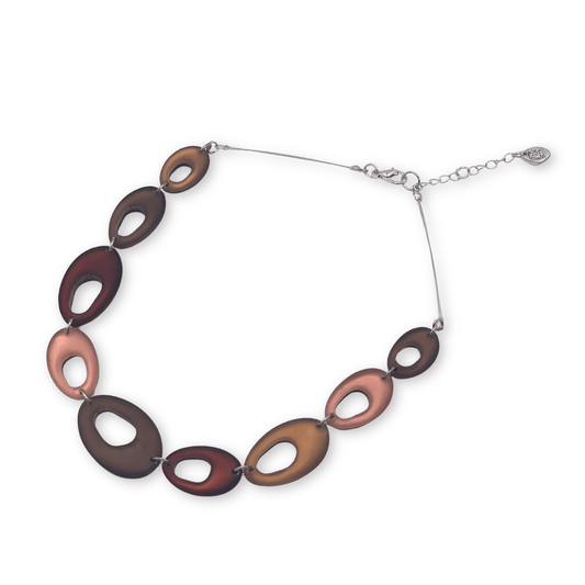 Nougat Hollow Nuggets Matte Necklace | The Jewellery Stop